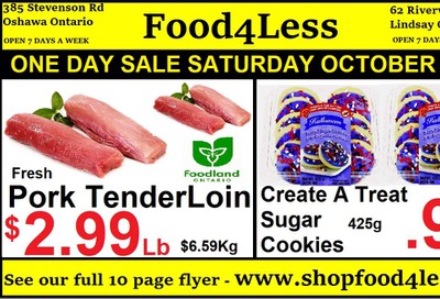 Food 4 Less Flyer October 4 to 10