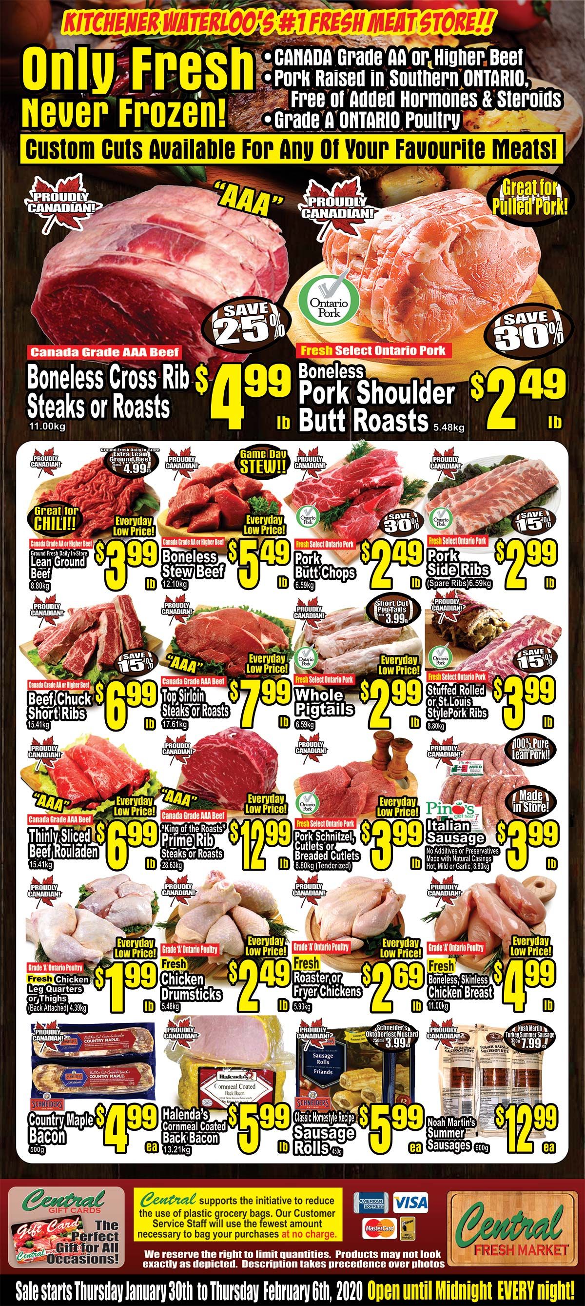 Central Fresh Market Flyer January 30 to February 6