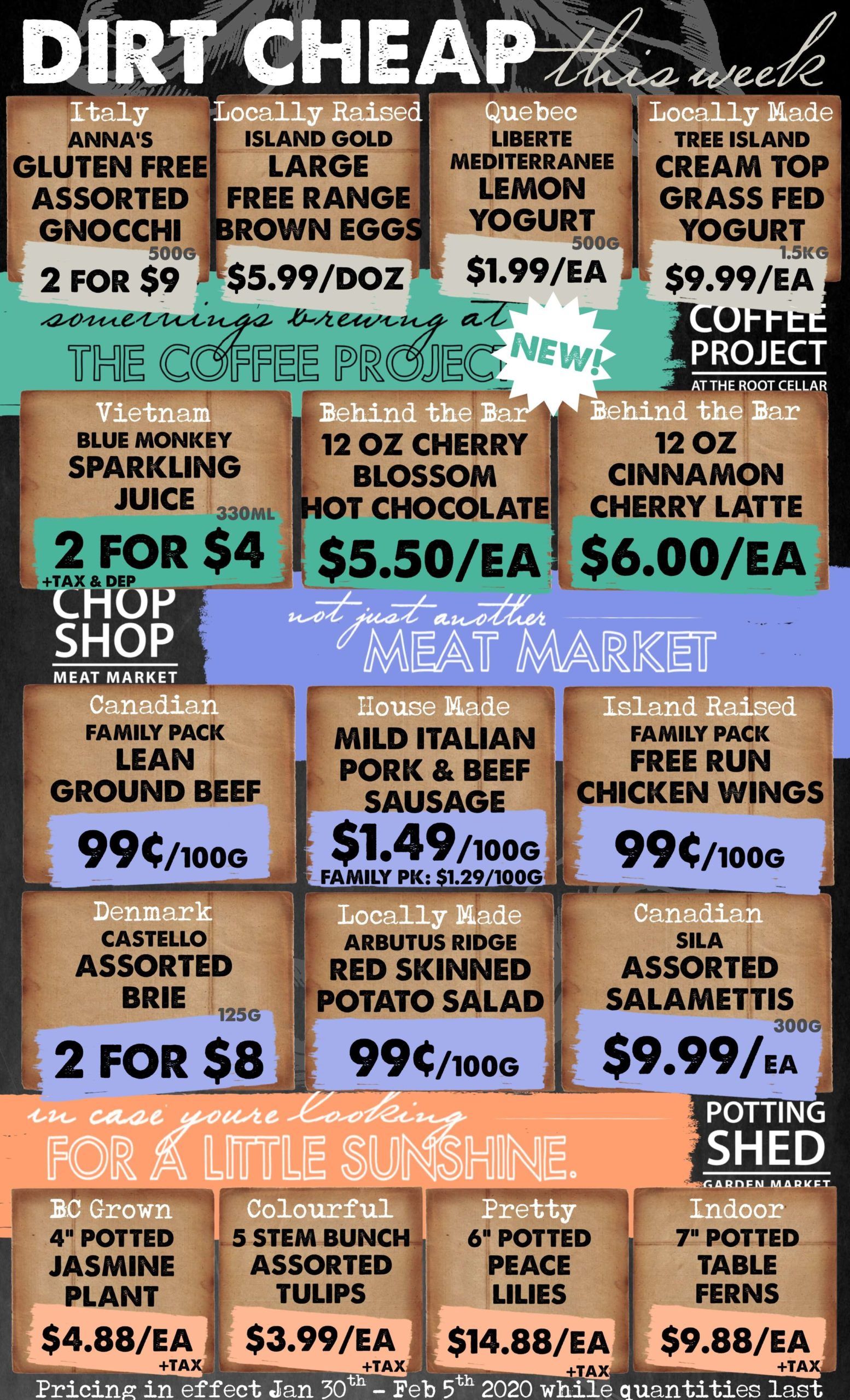 The Root Cellar Flyer January 30 to February 5