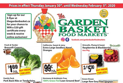 The Garden Basket Flyer January 30 to February 5
