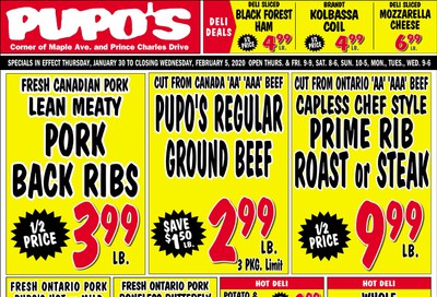 Pupo's Food Market Flyer January 30 to February 5