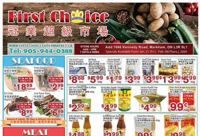 First Choice Supermarket Flyer January 31 to February 6