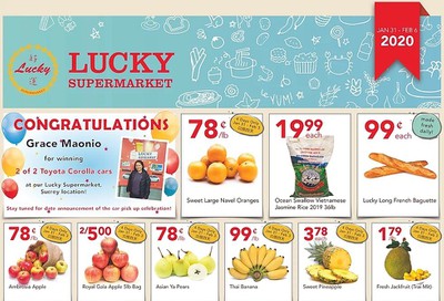 Lucky Supermarket (Surrey) Flyer January 31 to February 6