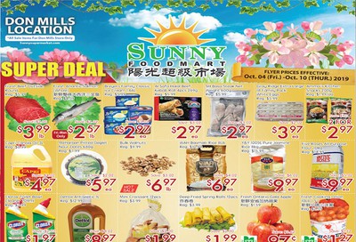 Sunny Foodmart (Don Mills) Flyer October 4 to 10