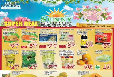 Sunny Supermarket (Leslie) Flyer October 4 to 10