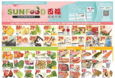 Sunfood Supermarket Flyer October 4 to 10