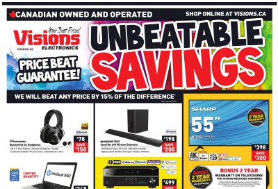 Visions Electronics Flyer January 31 to February 6