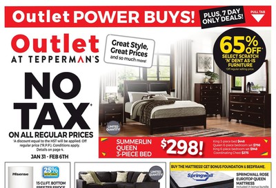 Outlet at Tepperman's Flyer January 31 to February 6