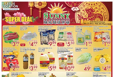 Sunny Supermarket (Leslie) Flyer January 31 to February 6
