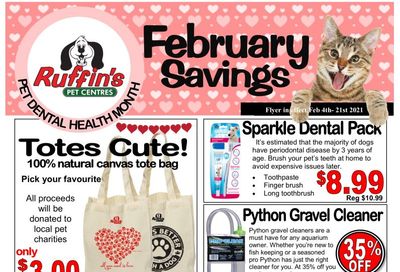 Rufiin's Pet Centre Flyer February 4 to 21