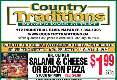 Country Traditions Flyer January 30 to February 6