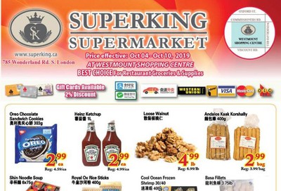 Superking Supermarket (London) Flyer October 4 to 10