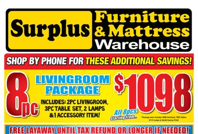 Surplus Furniture & Mattress Warehouse (St. John's) Flyer February 8 to 28