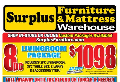 Surplus Furniture & Mattress Warehouse (Saskatoon) Flyer February 8 to 28