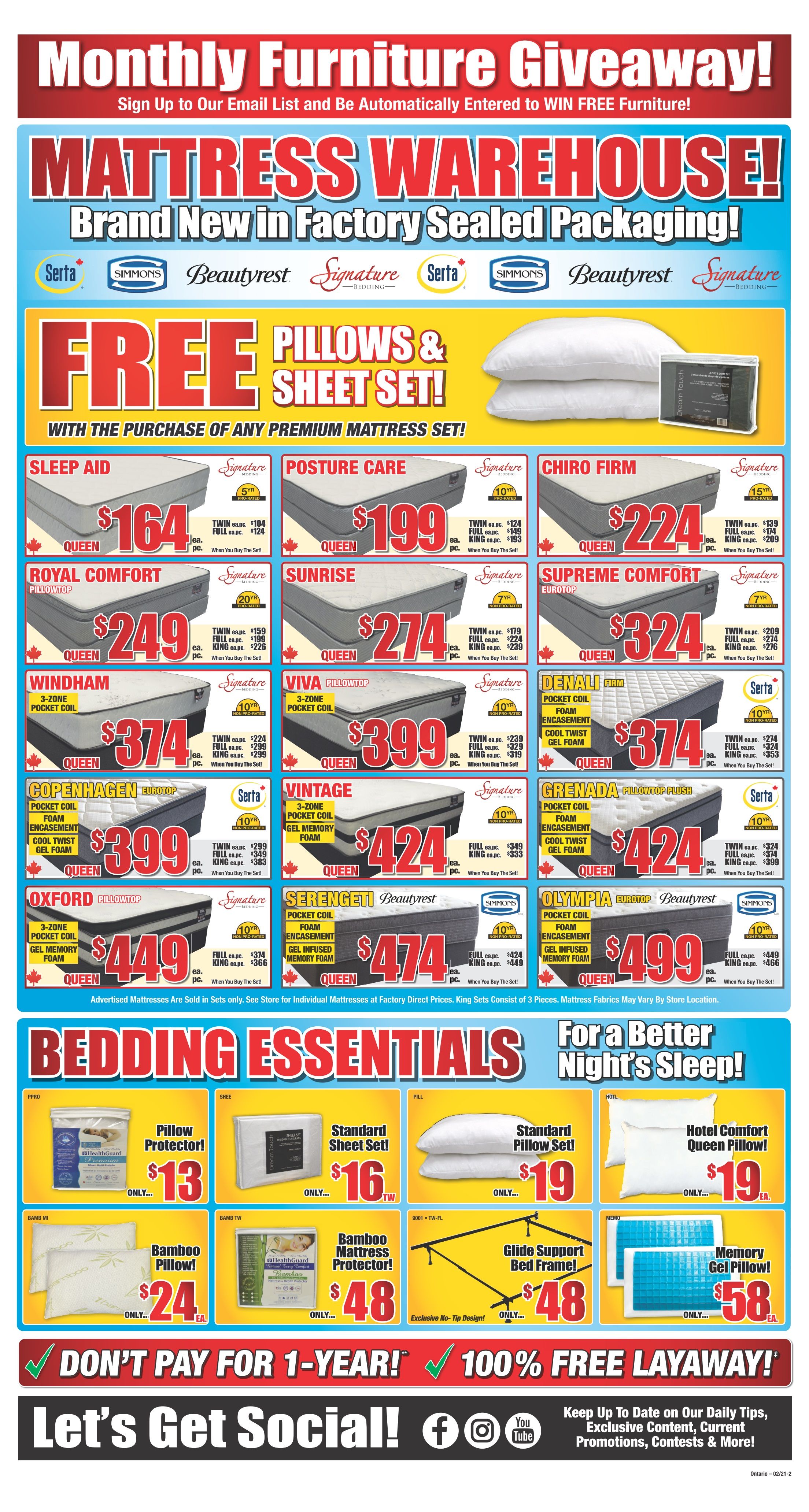 Surplus Furniture & Mattress Warehouse (Kingston) Flyer February 8 to 28