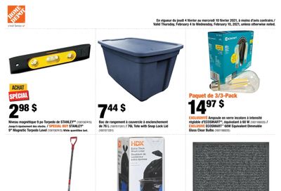 Home Depot (QC) Flyer February 4 to 10