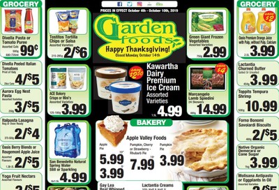Garden Foods Flyer October 4 to 10
