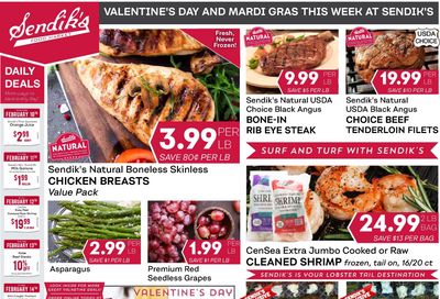 Sendik's Valentine's Day & Mardi Gras Sale Weekly Ad Flyer February 10 to February 16, 2021