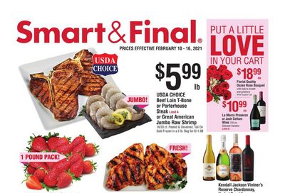 Smart & Final Valentine's Day Sale Weekly Ad Flyer February 10 to February 16, 2021