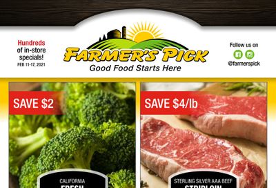 Farmer's Pick Flyer February 11 to 17