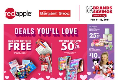 The Bargain Shop & Red Apple Stores Flyer February 11 to 15