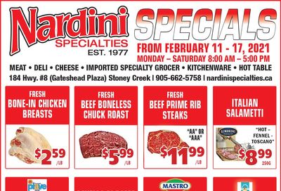 Nardini Specialties Flyer February 11 to 17