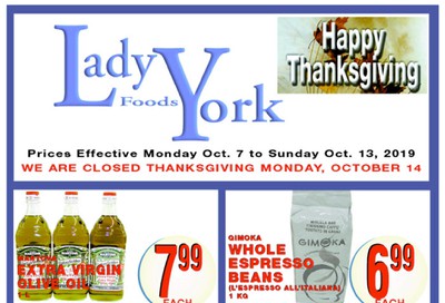 Lady York Foods Flyer October 7 to 13