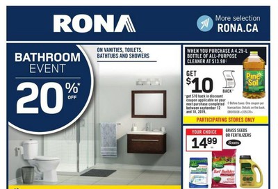 Rona (ON) Flyer September 5 to 11