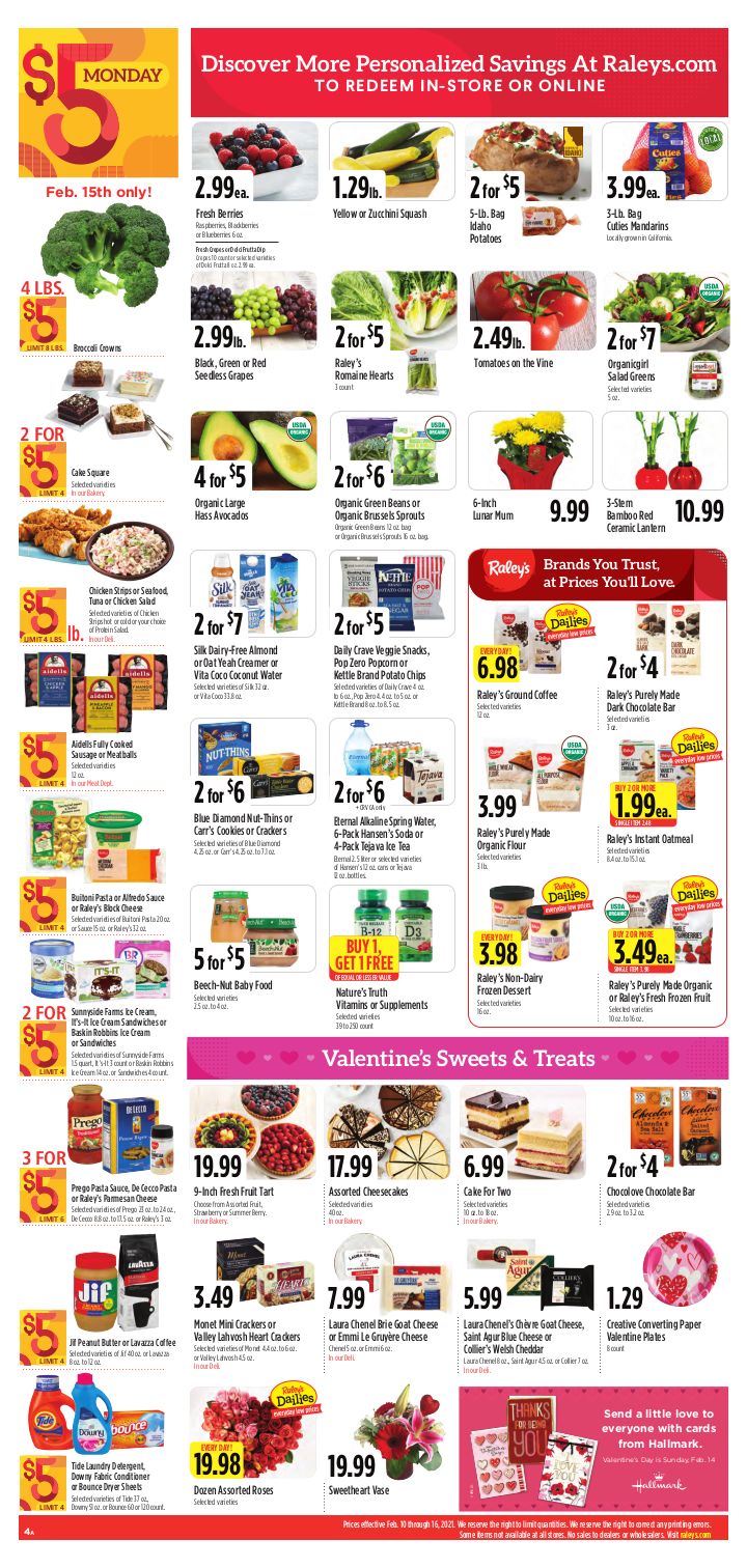 Raley's Weekly Ad Flyer February 10 to February 16, 2021
