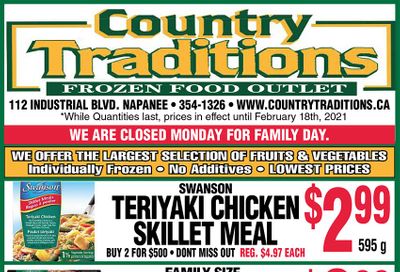 Country Traditions Flyer February 11 to 18