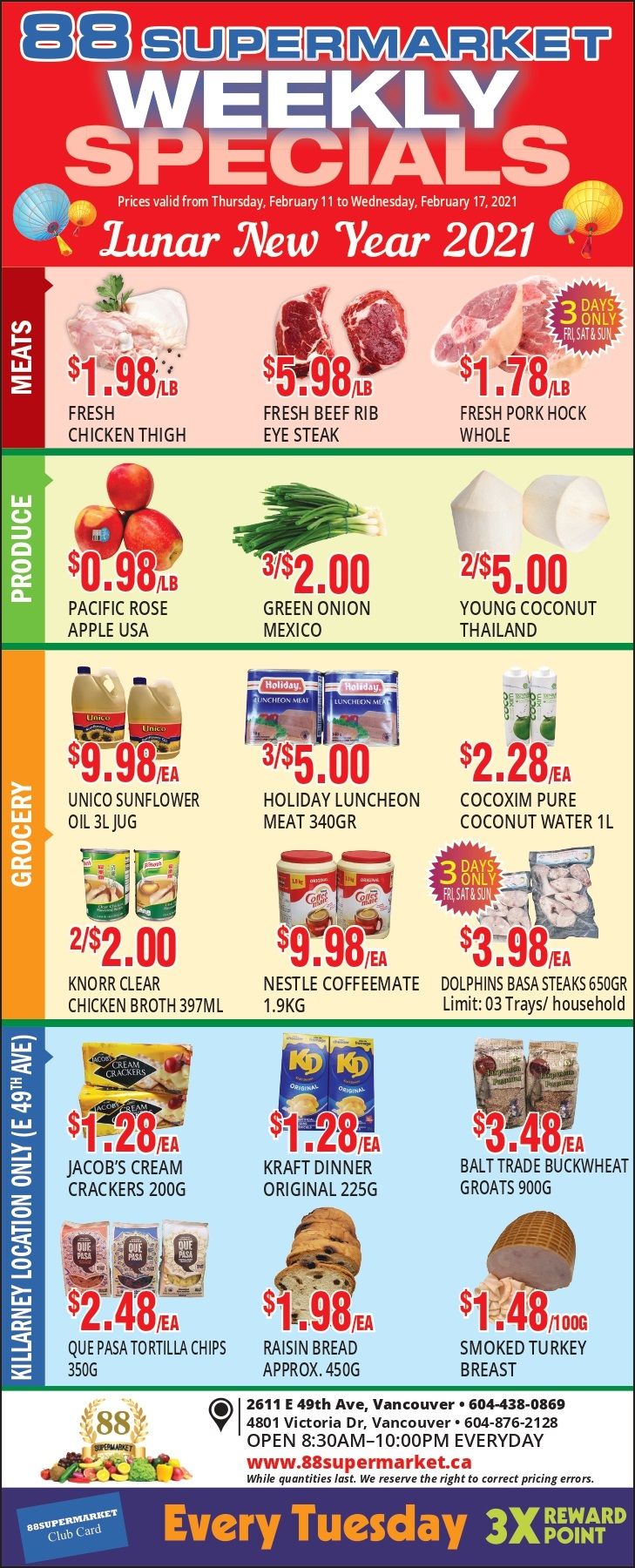 88 Supermarket Flyer February 11 to 17