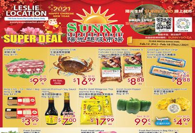 Sunny Supermarket (Leslie) Flyer February 12 to 18