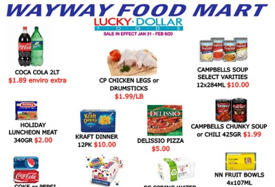 WayWay Food Mart Flyer January 31 to February 6