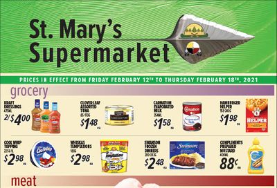St. Mary's Supermarket Flyer February 12 to 18