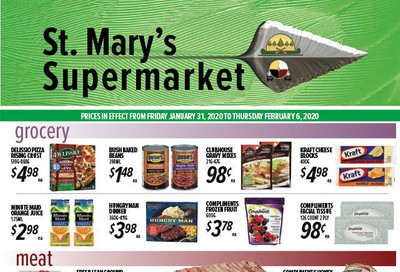 St. Mary's Supermarket Flyer January 31 to February 6