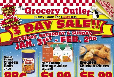 The Grocery Outlet 3-Day Sale Flyer January 31 to February 2