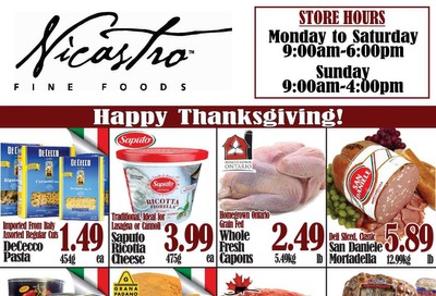 Nicastro Fine Foods Flyer October 7 to 20