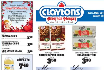 Claytons Heritage Market Flyer February 12 to 18