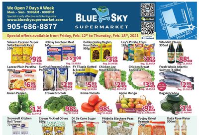 Blue Sky Supermarket (Pickering) Flyer February 12 to 18