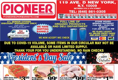 Pioneer Supermarkets Weekly Ad Flyer February 12 to February 18, 2021