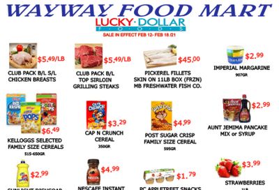 WayWay Food Mart Flyer February 12 to 18
