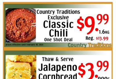 Country Traditions One-Shot Deals Flyer February 12 to 18