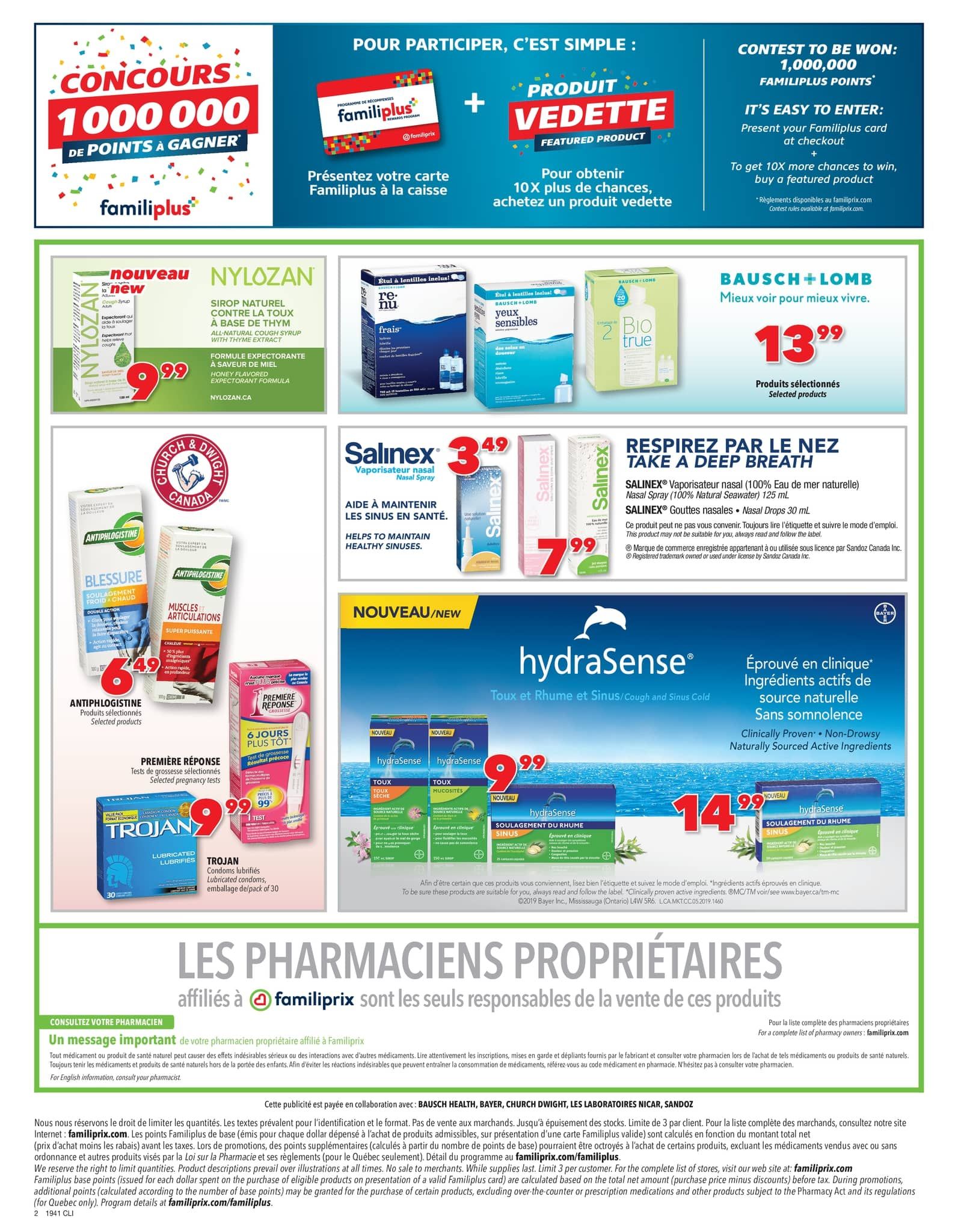Familiprix Clinique Flyer October 10 to 16