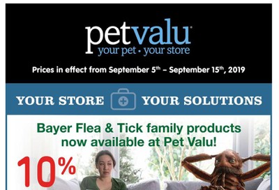 Pet Valu Flyer September 5 to 15