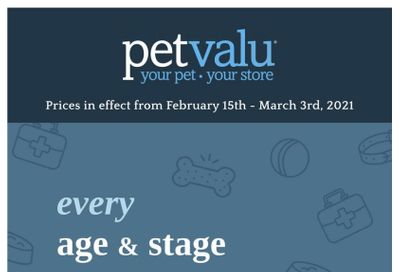 Pet Valu Flyer February 15 to March 3