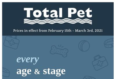 Total Pet Flyer February 15 to March 3