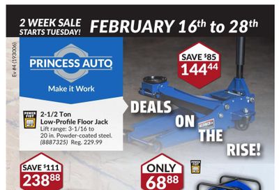 Princess Auto Flyer February 16 to 28