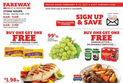 Fareway (IA, IL, MN, MO, NE, SD) Weekly Ad Flyer February 9 to February 15