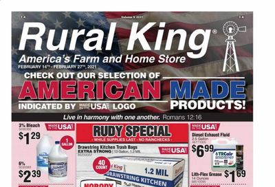 Rural King Weekly Ad Flyer February 14 to February 27