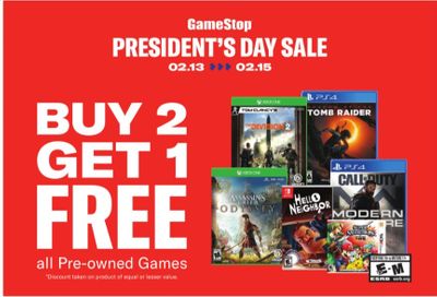 GameStop Weekly Ad Flyer February 13 to February 15